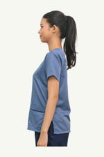 Our Soft Maria TOP in Blue Grey/Navy
