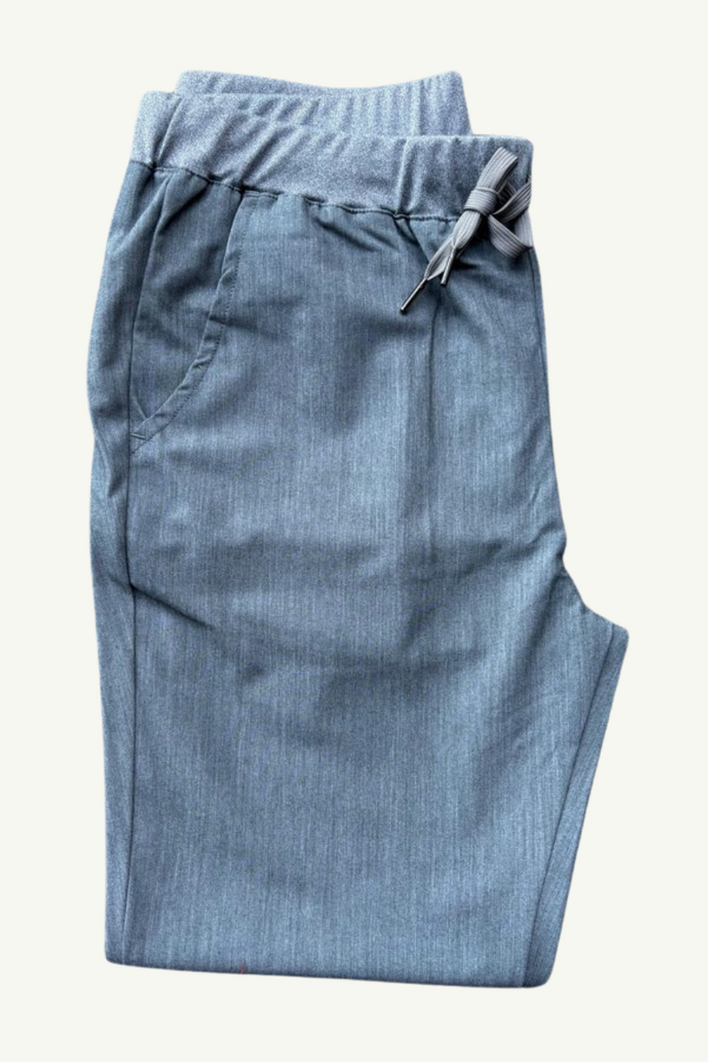 Caniboo: EMIR 4-pocket mens scrub pants in ice grey