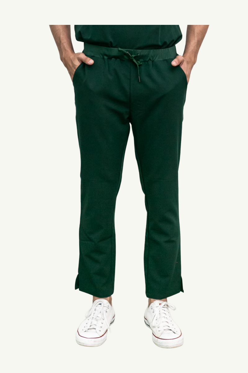 Caniboo: EMIR 4-pocket mens scrub pants in dark green