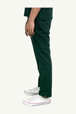Caniboo: EMIR 4-pocket mens scrub pants in dark green