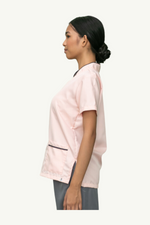 Our Soft McPhee TOP in Light Pink/Dark Grey