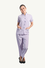 Our Soft Annie Suit in Light Purple/Dark Grey