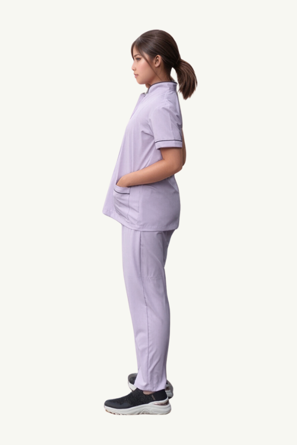 Our Soft Annie Suit in Light Purple/Dark Grey