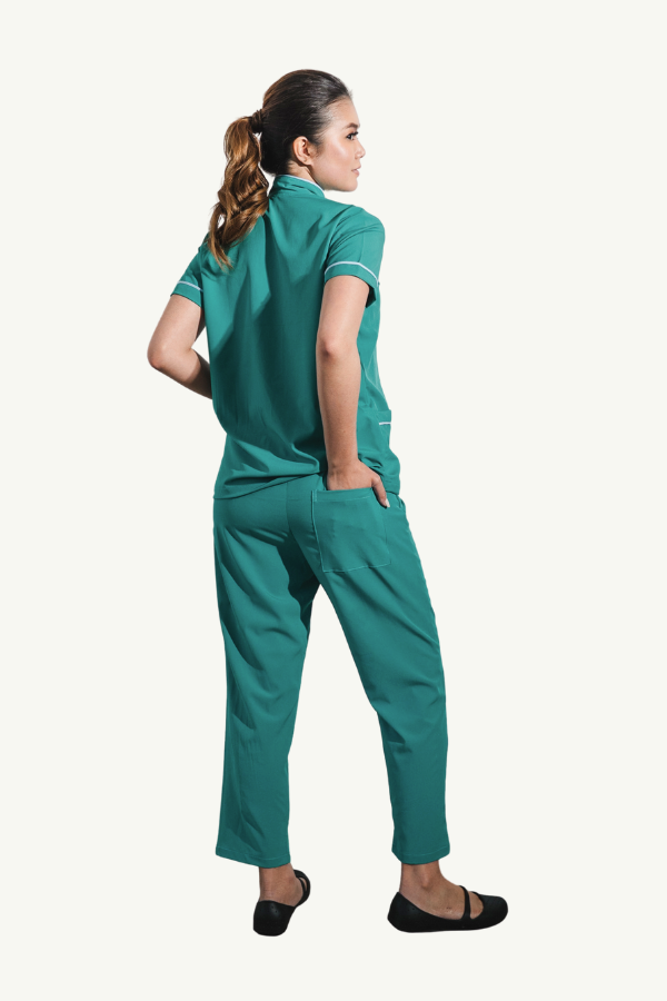 Our Soft Annie Suit in Turquoise Green/White