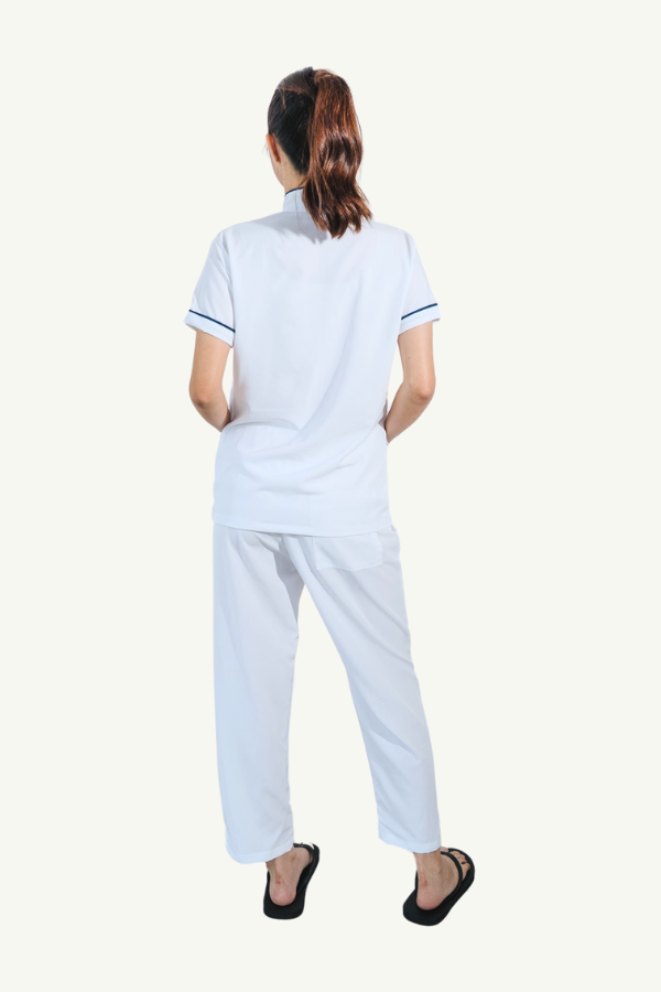 Our Soft Annie Suit in White/Navy
