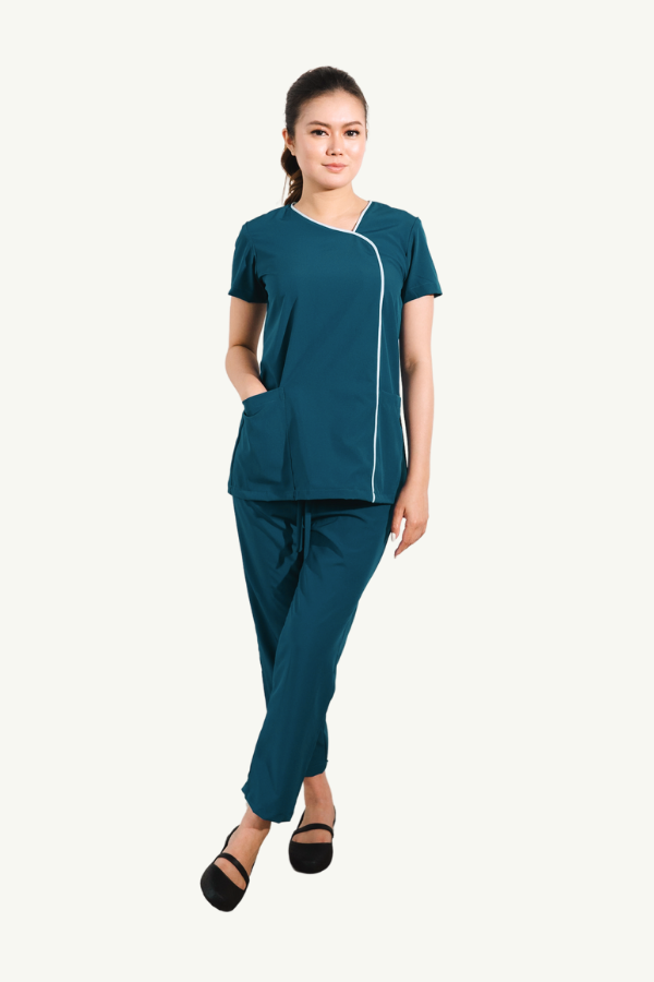 Our Soft Stretch Clavel Suit in Ocean Blue/Light Blue