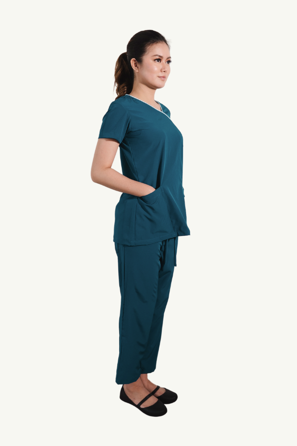 Our Soft Stretch Clavel Suit in Ocean Blue/Light Blue