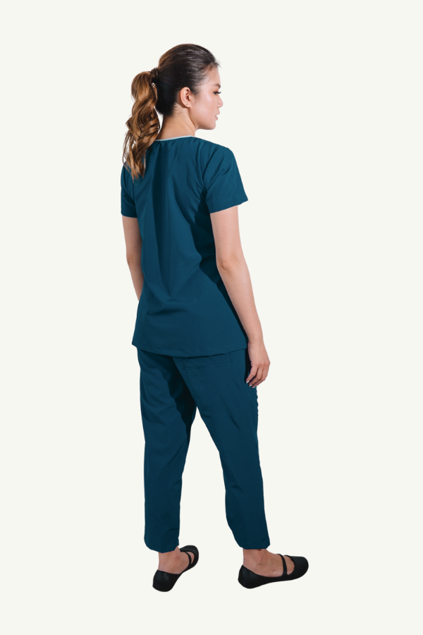 Our Soft Stretch Clavel Suit in Ocean Blue/Light Blue
