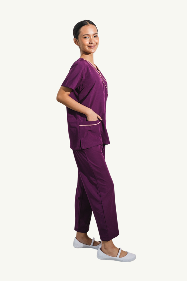Our Soft Fran Suit in Dark Magenta/Pink