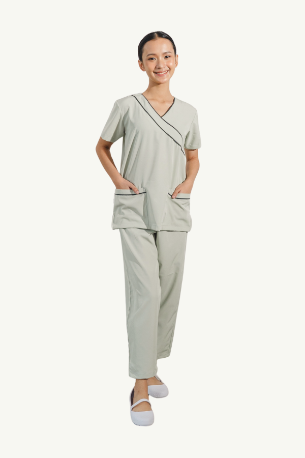 Our Soft Fran Suit in Light Grey/Dark Grey