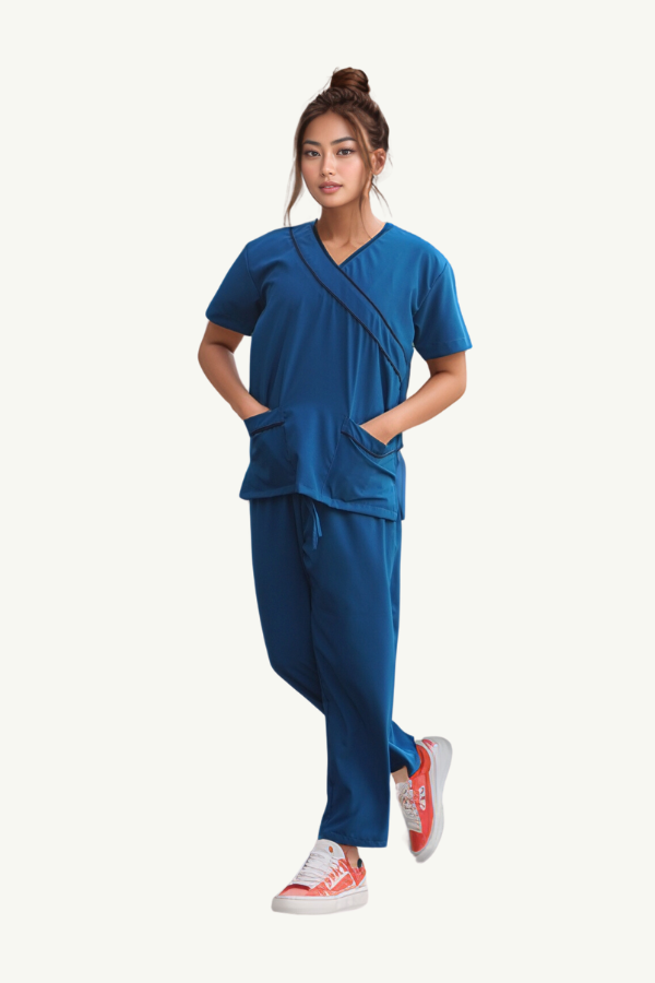 Our Soft Stretch Fran Suit in Ocean Blue/Black