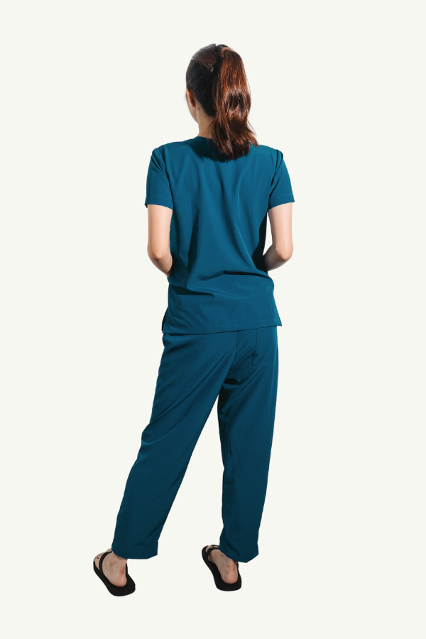 Our Soft Stretch Fran Suit in Ocean Blue/White