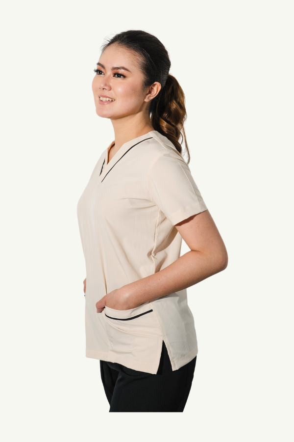 Our Soft Maria TOP in Cream/Black