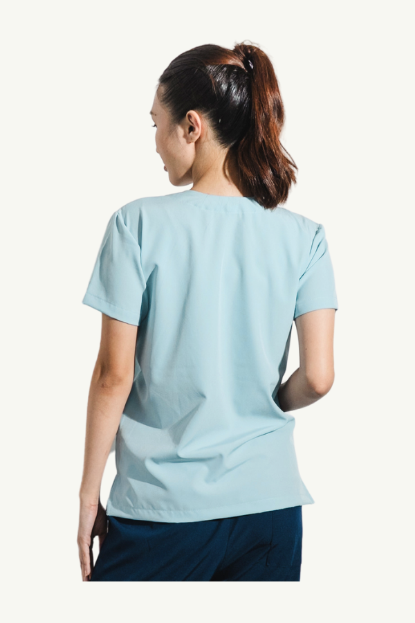 Our Soft Maria TOP in Light Blue/Navy
