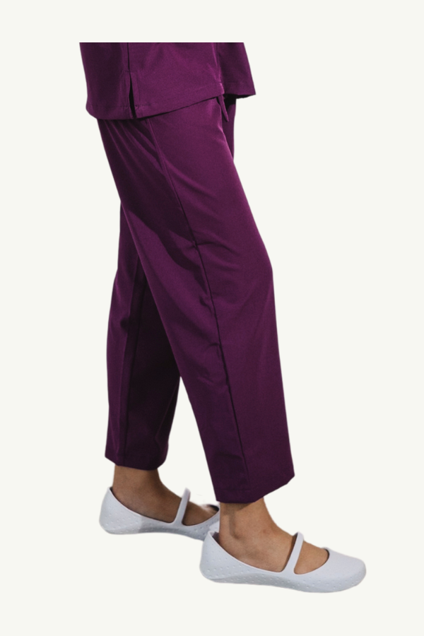 Our Soft Stretch Pants in Dark Magenta