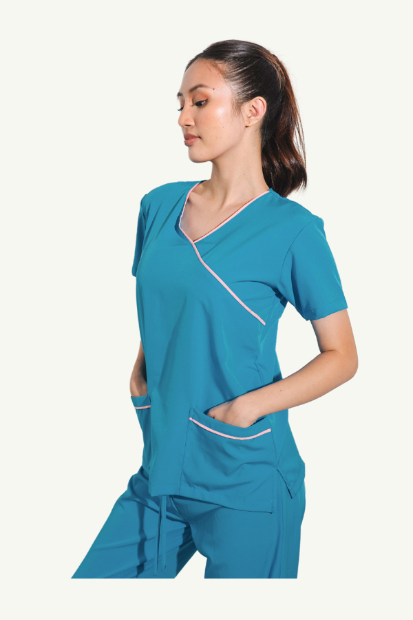 Our Soft Poppins Suit in Blue Sapphire/Light Pink