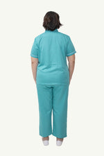 Our Soft Annie Suit in Turquoise Green/White