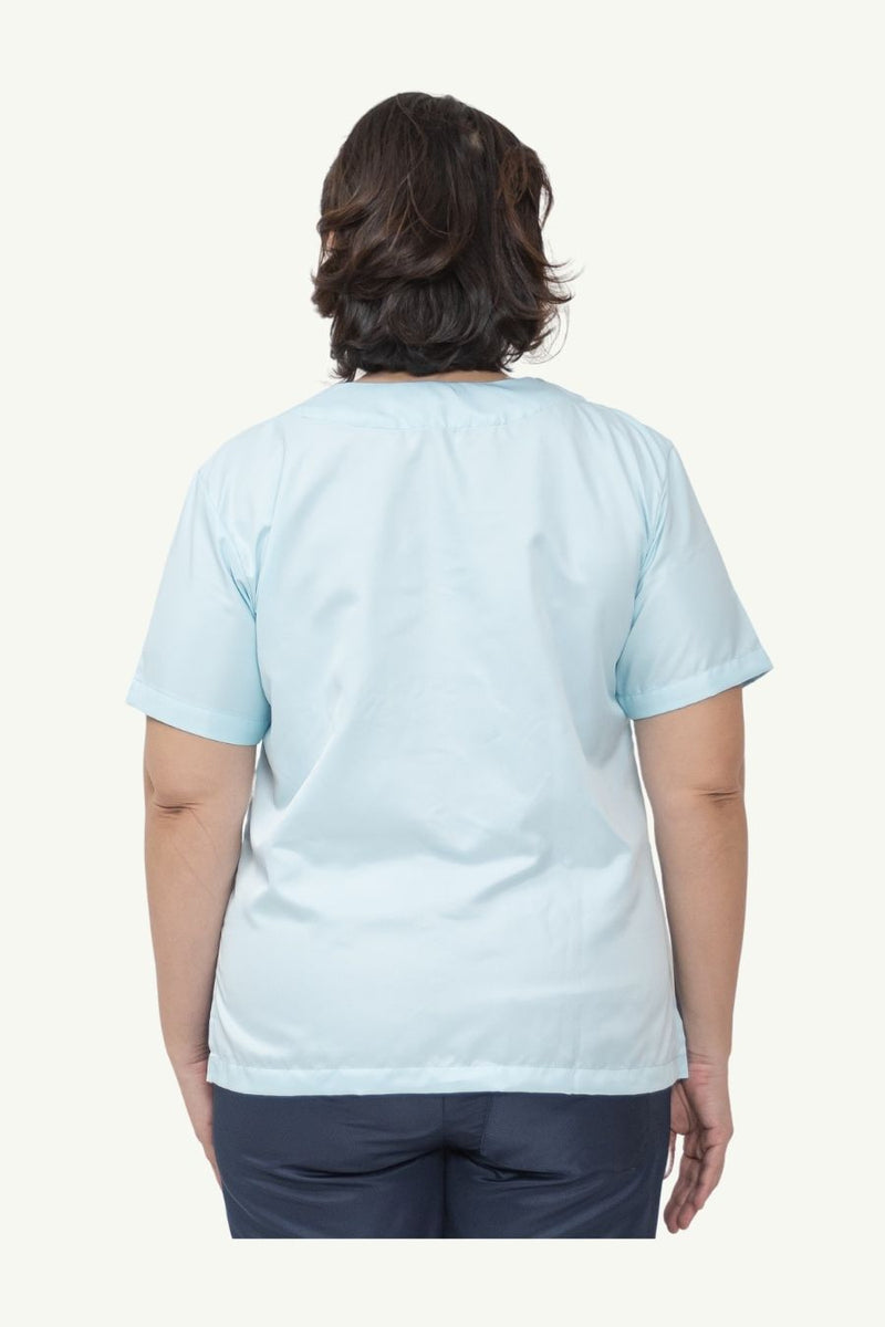 Our Soft Maria TOP in Light Blue/Navy