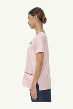 Our Soft Maria TOP in Light Pink/Dark Grey