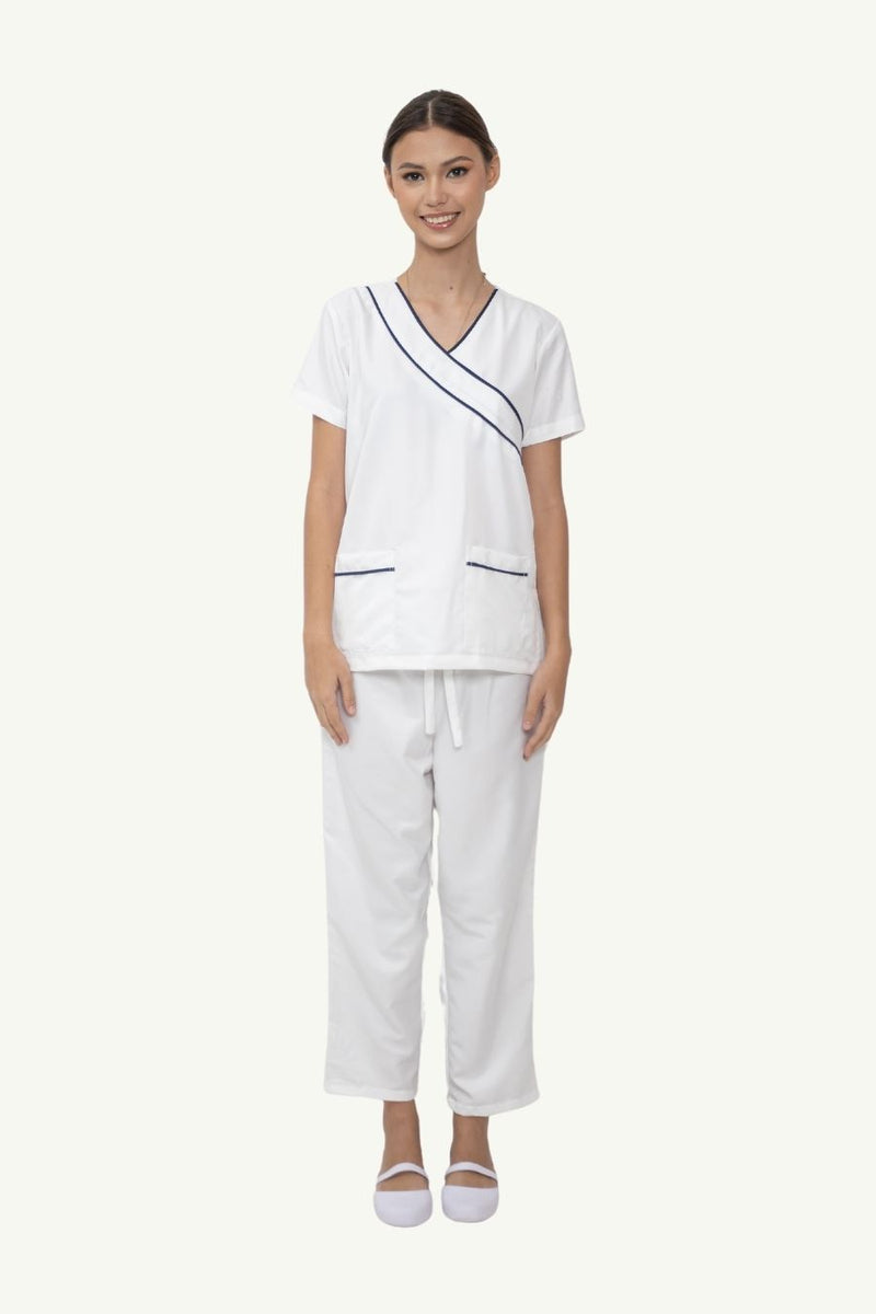 Our Soft Fran Suit in White/Black