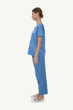 Our Softease Poppins Suit in Blue Sapphire/Light Pink