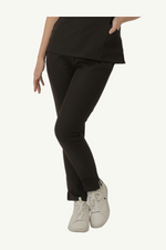 Caniboo: DAKOTA 2-pocket straight cut womens scrub pants in charcoal black