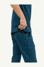 Caniboo: CODY 5-pocket mens scrub pants in aegean blue