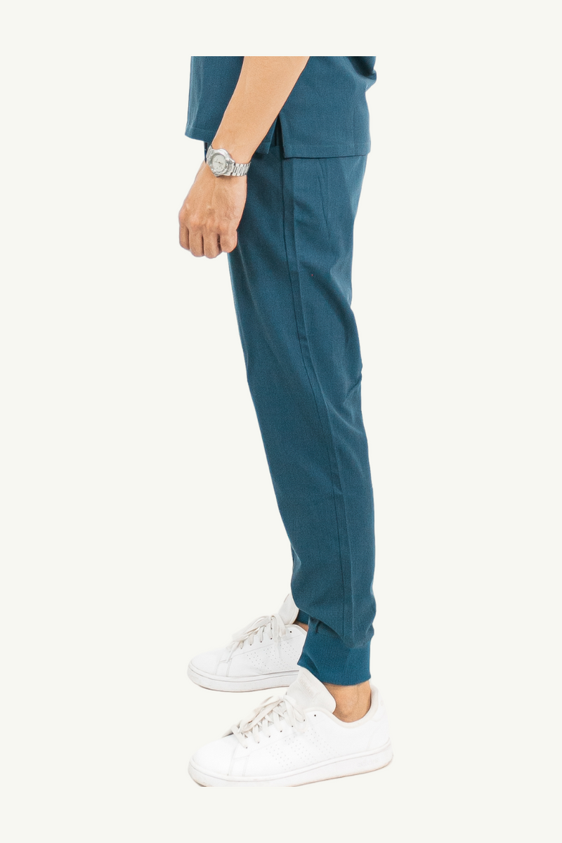 Caniboo: CODY 5-pocket mens scrub pants in aegean blue