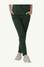 Caniboo: ADDIE 4-pocket slim womens scrub pants in dark green