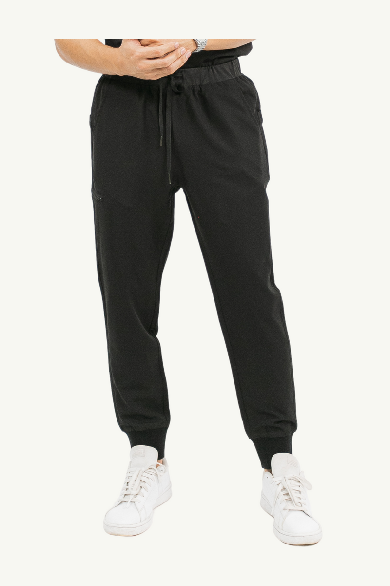 Caniboo: CODY 5-pocket mens scrub pants in charcoal black