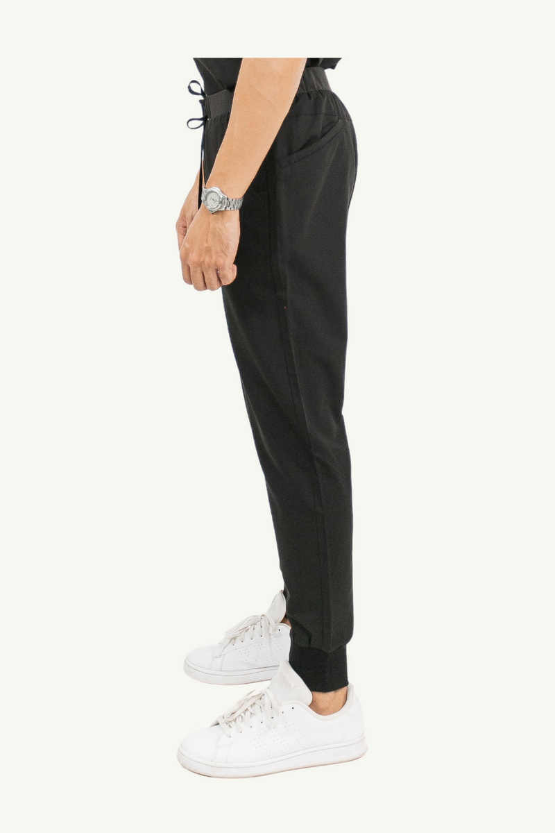 Caniboo: CODY 5-pocket mens scrub pants in charcoal black