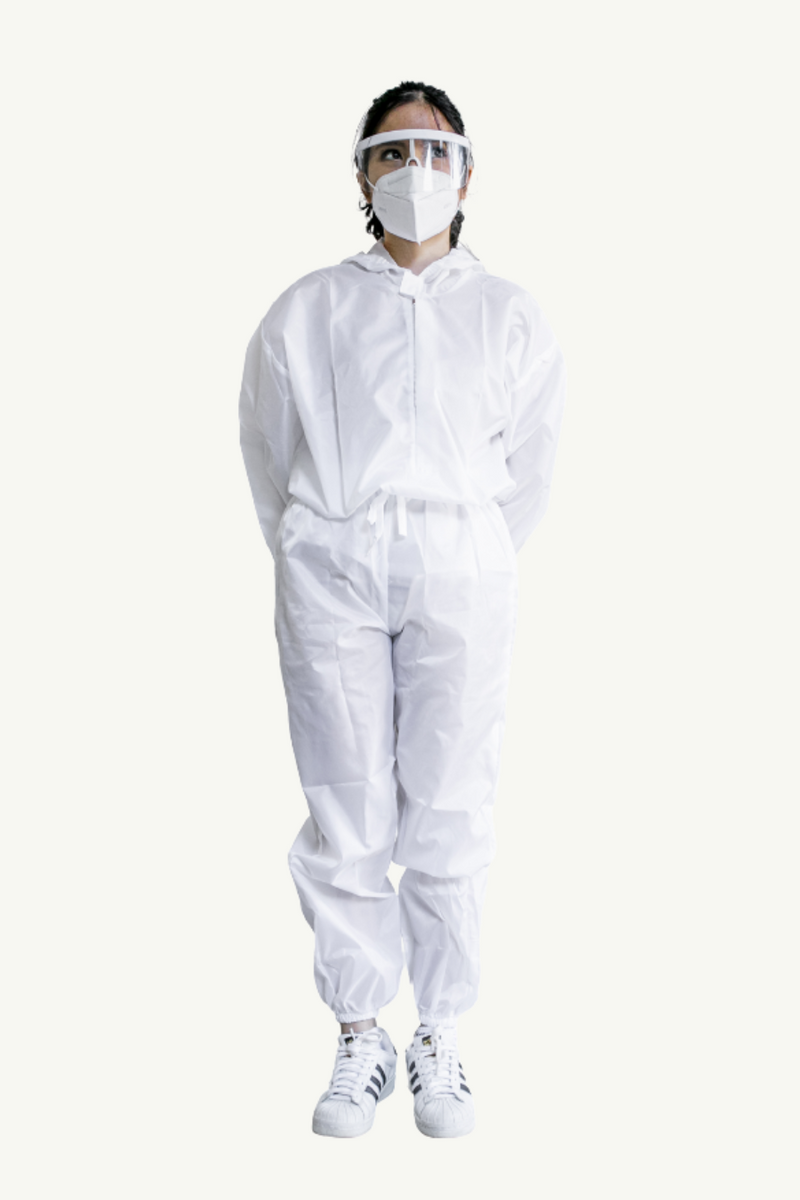 Our PPE suit in White