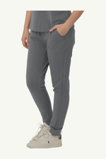 Caniboo: ADDIE 4-pocket slim womens scrub pants in steel grey