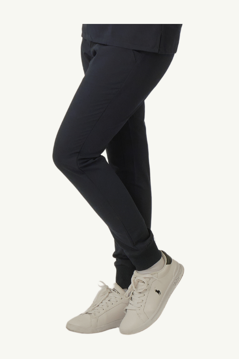 Caniboo: BOWIE 5-pocket jogger womens scrub pants in navy blue