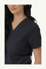 Caniboo: BAILEY 3-pocket womens scrub top in navy blue