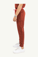 Caniboo: CODY 5-pocket mens scrub pants in popstar red