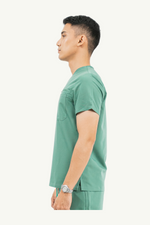 Caniboo: CARTER 4-pocket mens scrub top in pistachio green