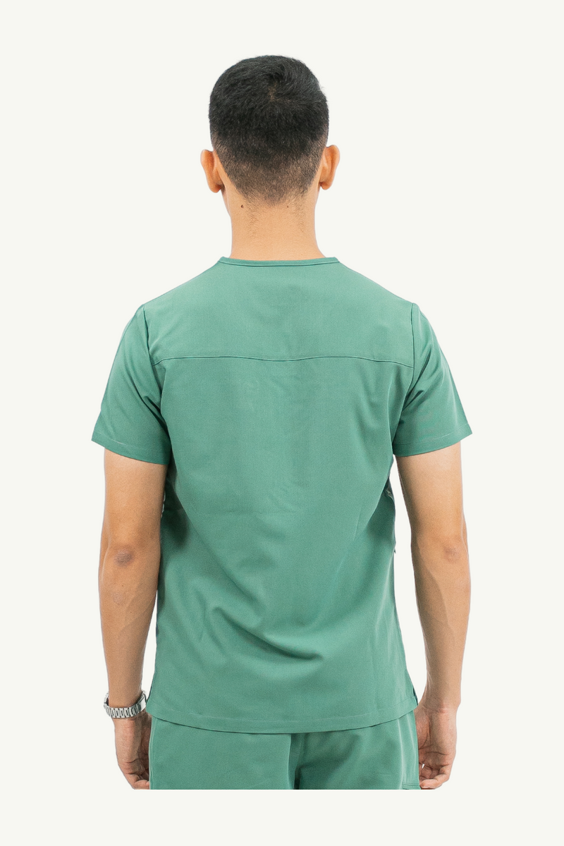 Caniboo: CARTER 4-pocket mens scrub top in pistachio green