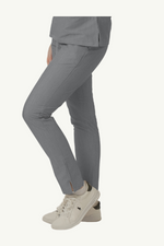 Caniboo: DAKOTA 2-pocket straight cut womens scrub pants in ice grey