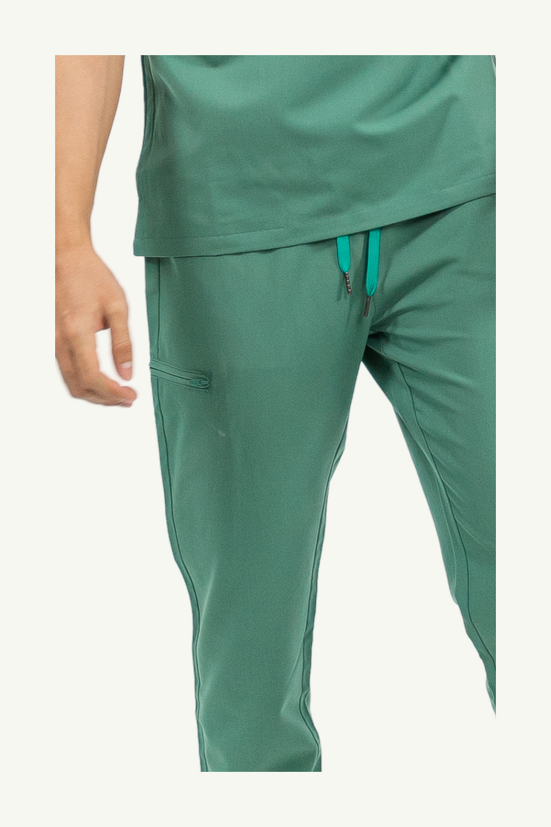 Caniboo: CODY 5-pocket mens scrub pants in pistachio green