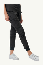 Caniboo: BOWIE 5-pocket jogger womens scrub pants in charcoal black