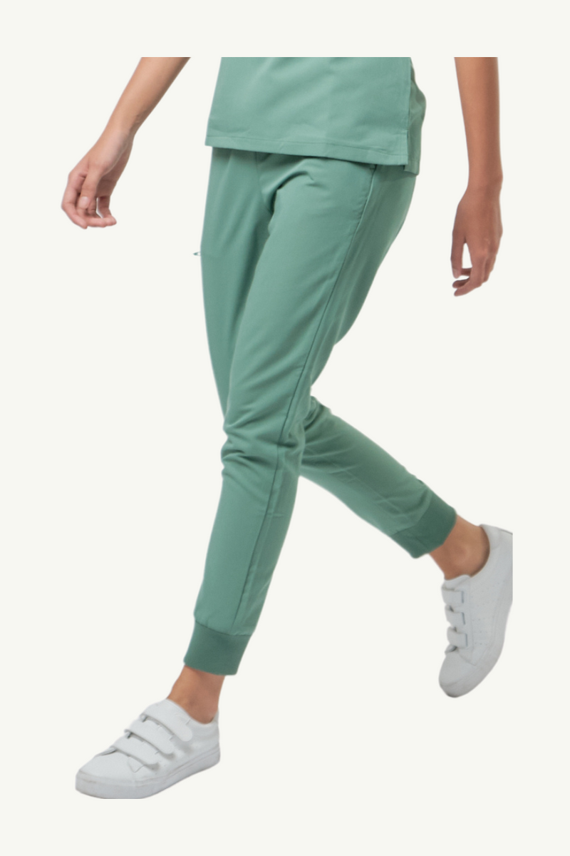 Caniboo: BOWIE 5-pocket jogger womens scrub pants in pistachio green