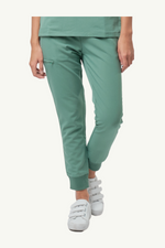 Caniboo: BOWIE 5-pocket jogger womens scrub pants in pistachio green