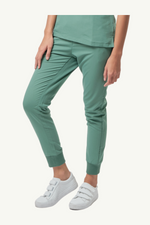 Caniboo: BOWIE 5-pocket jogger womens scrub pants in pistachio green