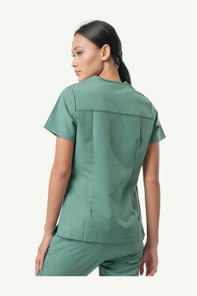 Caniboo: BAILEY 3-pocket womens scrub top in pistachio green