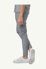 Caniboo: ADDIE 4-pocket slim womens scrub pants in ice gray