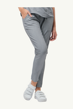 Caniboo: ADDIE 4-pocket slim womens scrub pants in ice gray