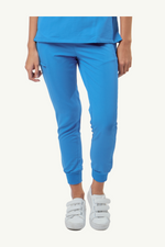 Caniboo: BOWIE 5-pocket jogger womens scrub pants in maya blue