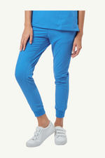 Caniboo: BOWIE 5-pocket jogger womens scrub pants in maya blue