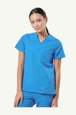 Caniboo: BAILEY 3-pocket womens scrub top in maya blue